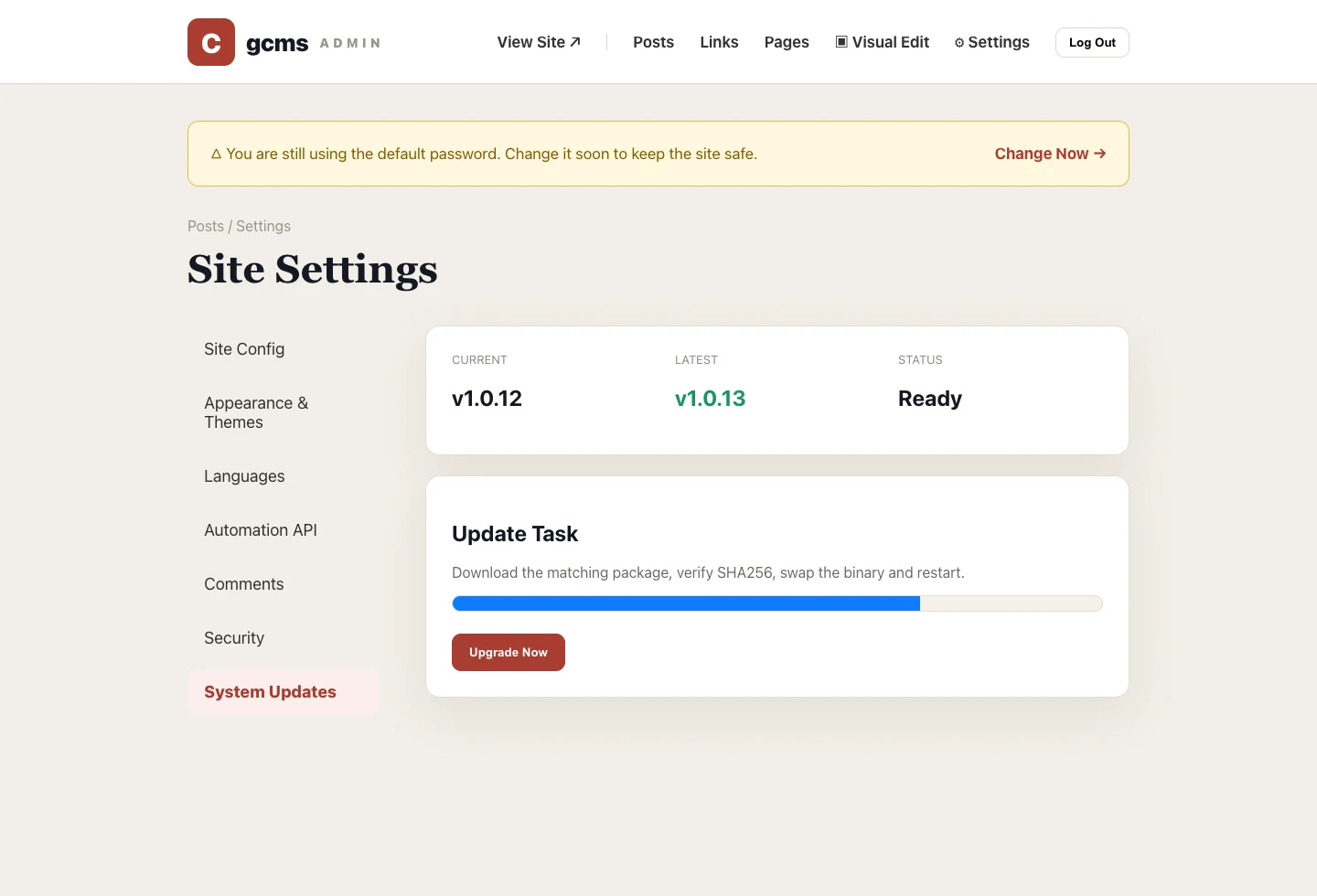 Self-Hosted, Upgraded Like an App